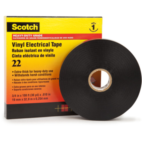 Scotch Vinyl Electrical Tape 22 1″ × 36 yd Black